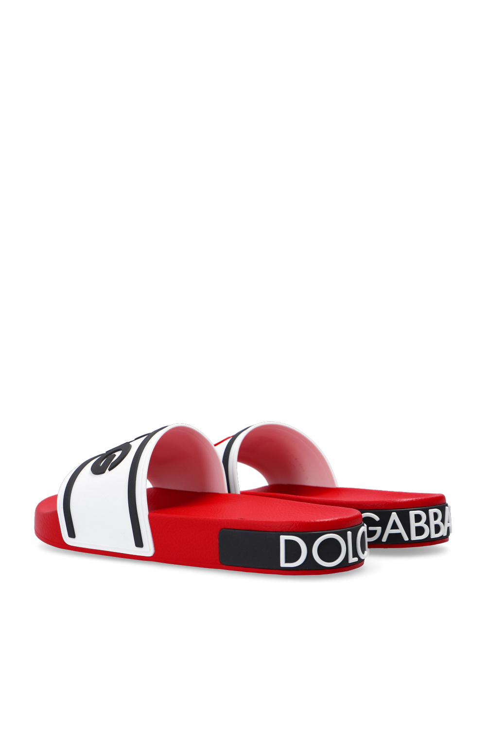 SchaferandweinerShops GB - Red Slides with logo Dolce